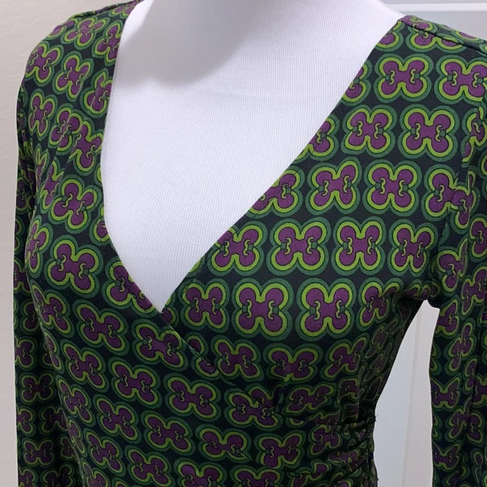 London Times Faux Wrap Dress - Picture 6 of 16